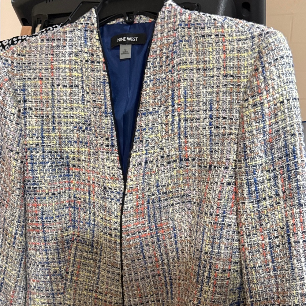 Nine West Multicolor Tweed Blazer - Picture 11 of 13